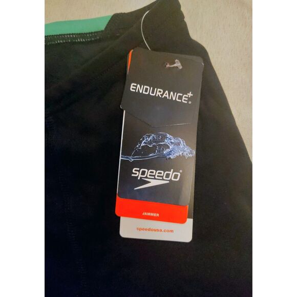 NWT Speedo Men's Edge Splice Jammer Green Waist 32 87052257962 Competitive Swim - Picture 7 of 9